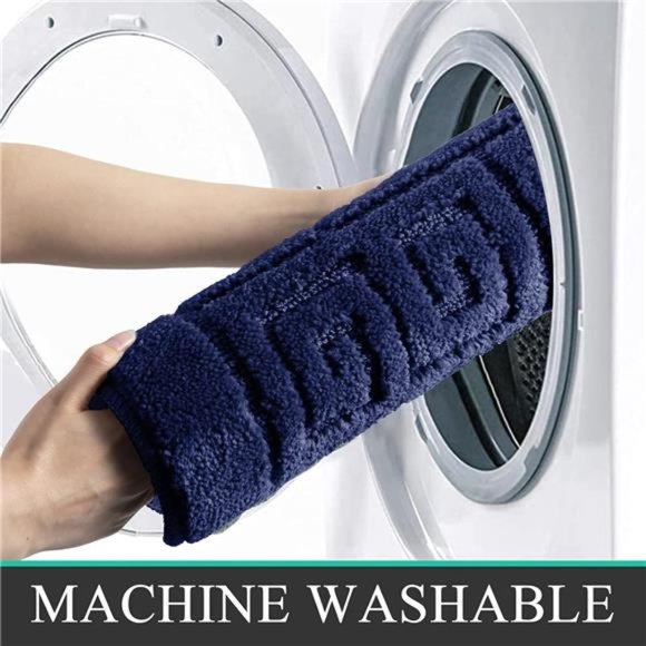 Bathroom Rugs Sets 3 Piece with Toilet Cover, Non Slip and U-Shaped Contour Mat - Picture 2 of 6